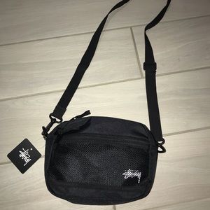 New Stussy Black Side Bag Unisex